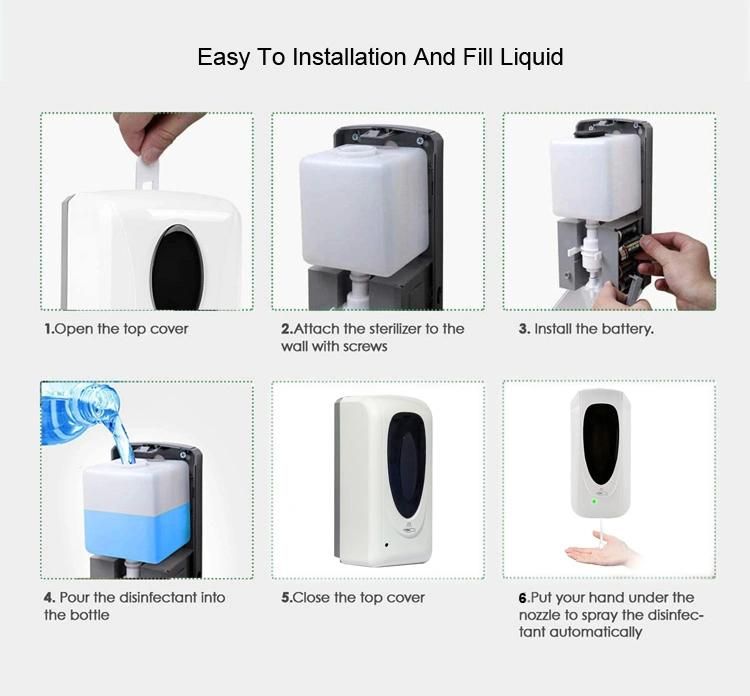 Household Hotel Auto Electric Infrared Sensor Touchless Automatic Soap Dispensers