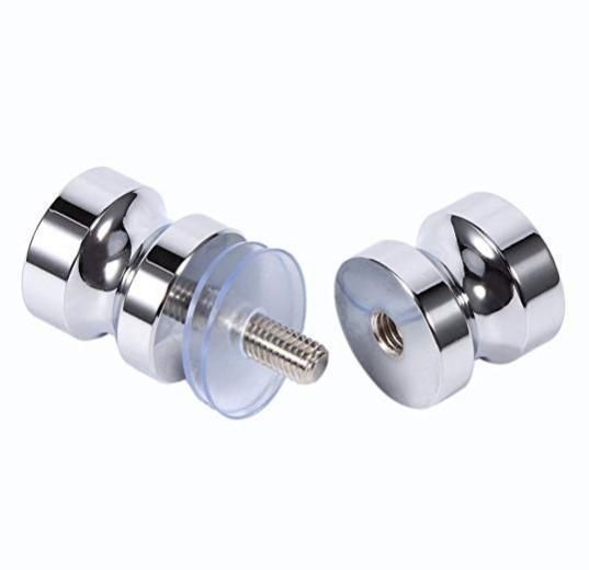 Stainless Steel Shower Door Knob Set Chrome Shower Screen Handle