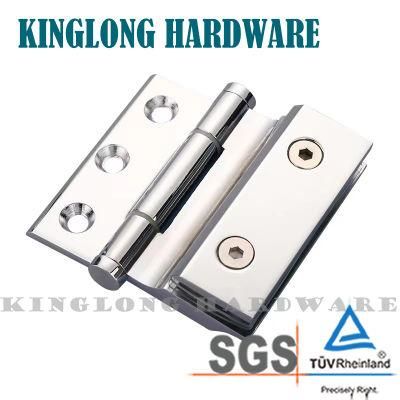 New Design Stainless Steel /Brass/Zinc Alloy Glass Door Hardware Bathroom Accessories to Wall Glass Clamp Shower Hinge