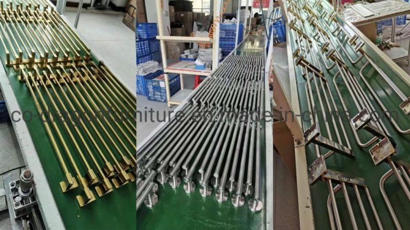 Hotel Brass Bathroom Accessories Wall Mount Double Towel Bar