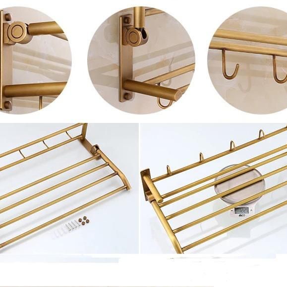 Antique Bathroom Accessory Copper Double Bath Towel Bar