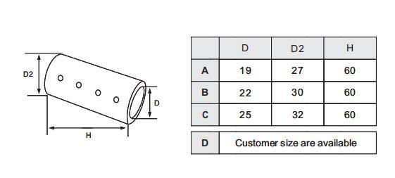 Brass and Stainless Steel Tube to Tube 180° Connector for Glass Fitting with Adjustable Function