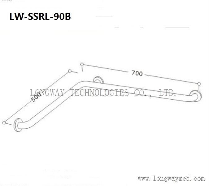 Lw-Ssrl-T Stainless Steel Grab Bar for Bathroom Safety