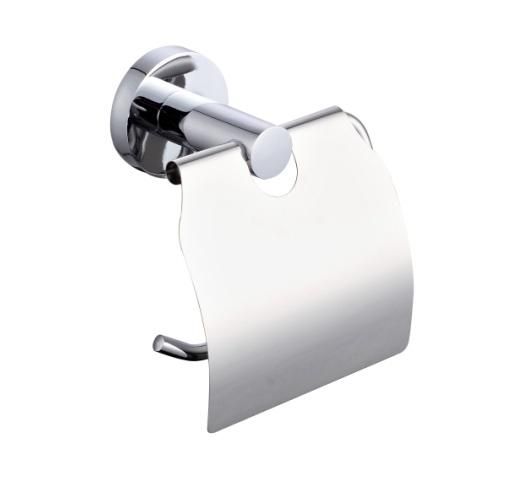 Zinc Alloy Polished Chrome Toilet Brush Holder Wall Mounted with Nail Toilet Brush and Holder