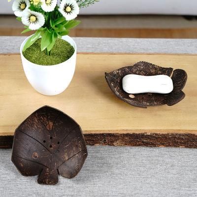 Yundoom OEM Coconut Soap Rack Bathroom Accessories Orzech Kokosowy The Soap Naturalny Wood Soap Dish