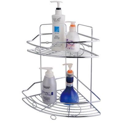 Factory Promotional Home Stainless Steel Wall Corner Bathroom Shelf Hotel Shower Caddy