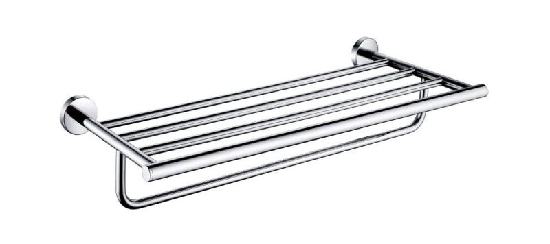 Stainless Steel 304 Towel Rack, Wall Mounted Bathroom Towel Holder Racks with Towel Bar, Towel Rail