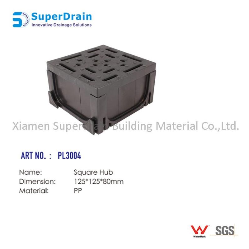 Sdrain PVC Floor Drain System Road Drainage Pipe Grate