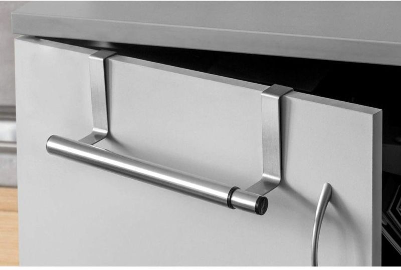 Anti-Slip Stainless Steel Extendable Over Door Towel Rail Cupboard Drawer Cabinet Towel Holder