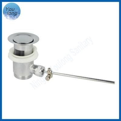 Chrome Plated Brass Eccentric Strainer Set with Pull Lift Rod