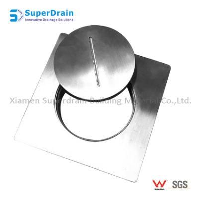 SUS 304/316 Mirror Polished Drain Clogged Square Drain Hair Trap