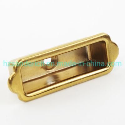 Customized Hardware Steel Deep Drawn Stamping Parts for Bathroom Gold Plated