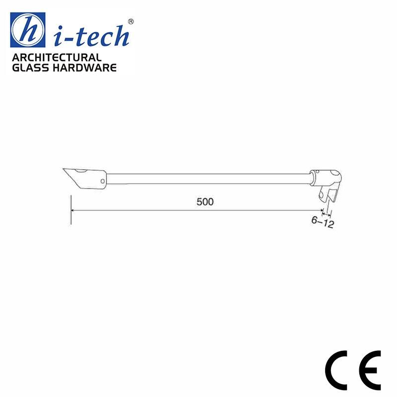 Hi-220 Glass to Wall Shower Screen Bracing Bar
