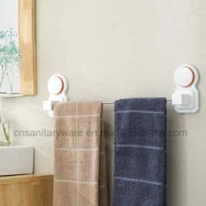 Single Stainless Steel Bar Bathroom Towel Holder Support with Suction Hook
