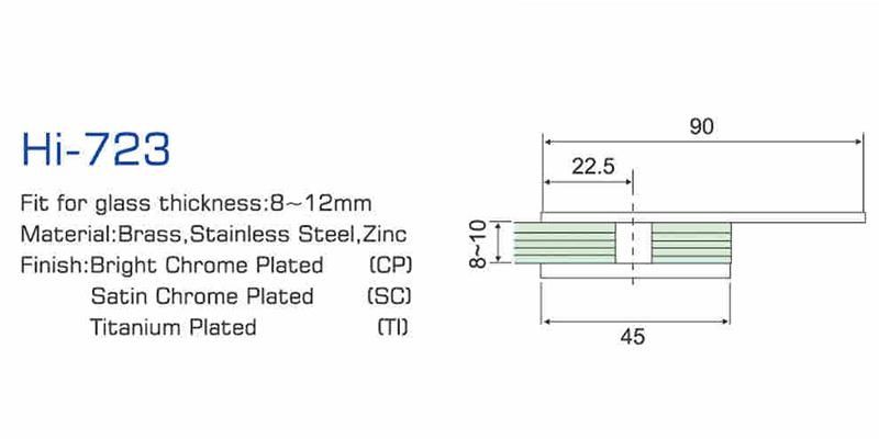 Hi-723 Glass Hardware Shower Glass Clip