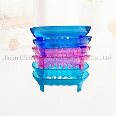 Toilet Creative Soap Box High Foot Plastic Simple Grid Drainage Soap Box