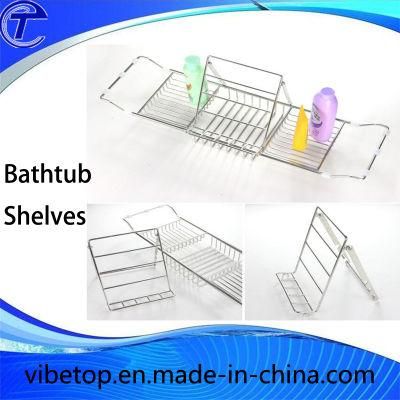 Hot-Selling Extending Bathtub Caddy, Bathtub Rack Shelf