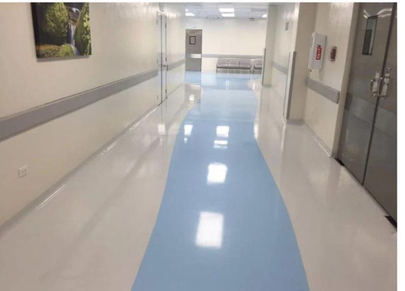 Hospital Corridor PVC Handrail with Vinyl Cover