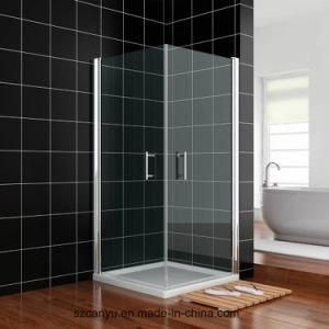 Tempered Glass Sliding Door Aluminium Profile Bathroom Shower Glass Partition