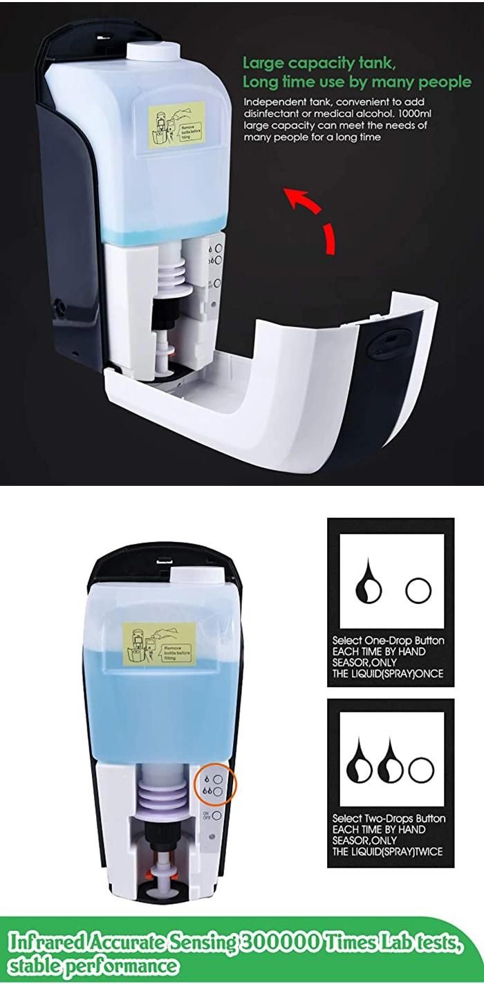 Saige 1000ml Auto Soap Dispenser Wall Mount Automatic Foam Soap Dispenser