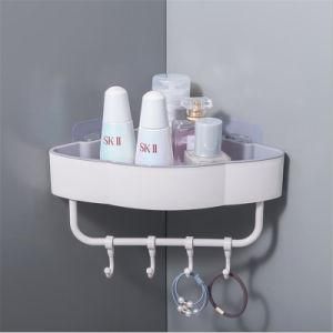 Bathroom Suction Cup Shower Storage Rack Holder Triangle Corner Shelf