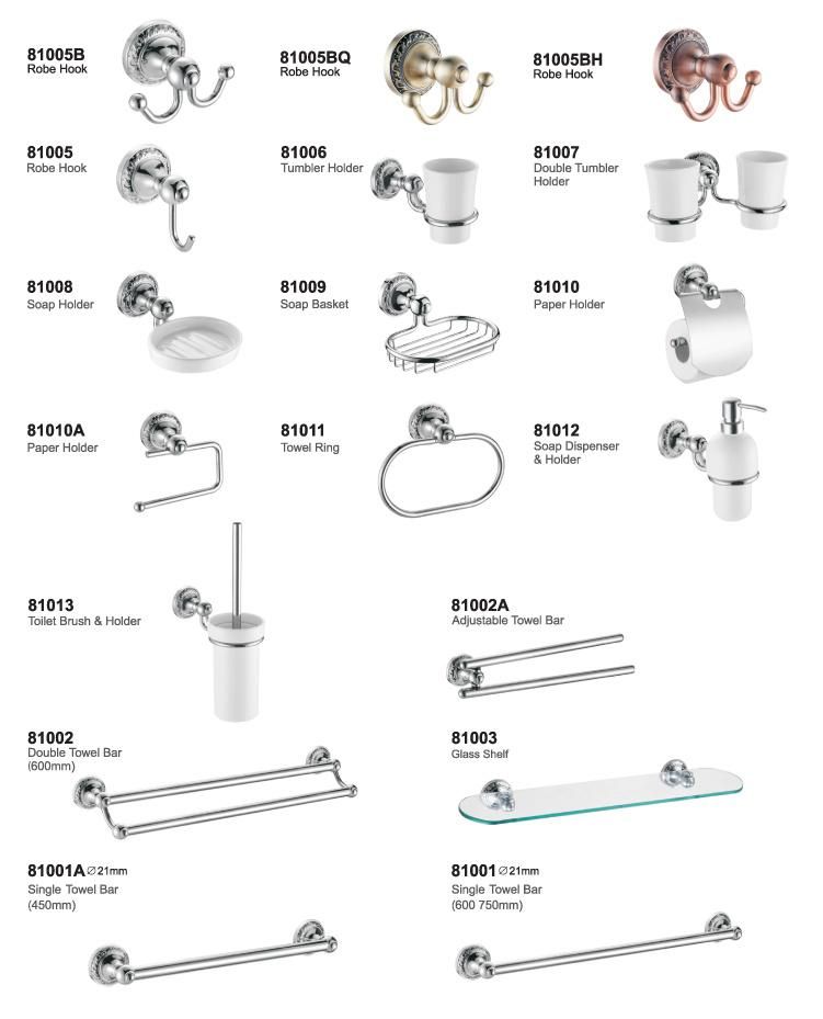 Bathroom Accessory Sets Towel Rack Bathtub Caddy Tray Tissue Holder Cheap Sample Available Chrome Hotel Washroom Toilet Accessories 6 Piece Bathroom Accessories