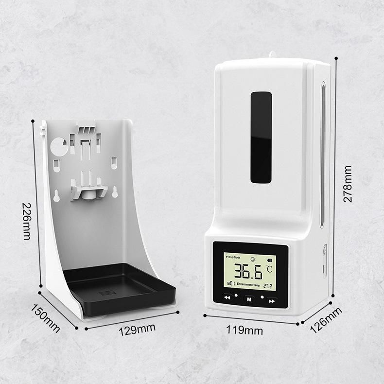 Automatic Thermometer Liquid Soap Dispenser Intelligent Voice Spray Hand Sanitizer Dispenser