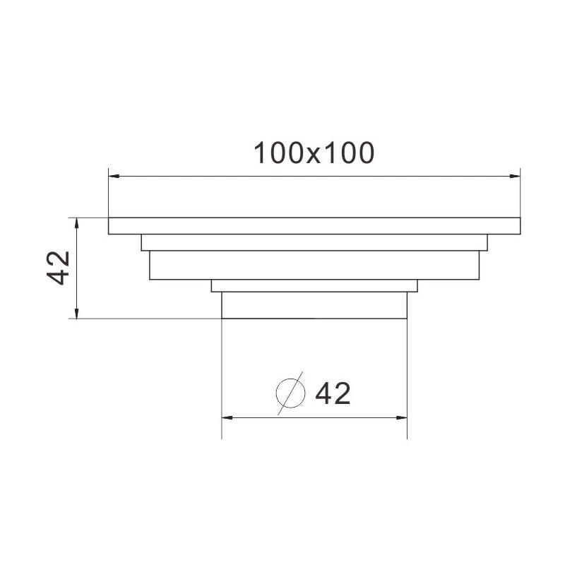 Good Selling Square Tile Insert Floor Drain Cover Zinc Alloy