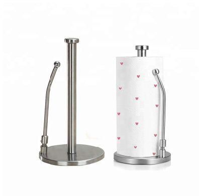 Kitchen Paper Roll Holder Stainless Steel Paper Towel Rack