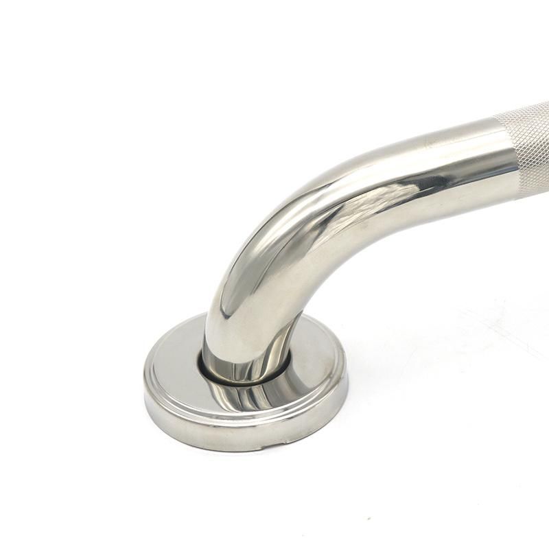 Bathroom Stainless Steel Knurled Mirror Polished Handrail