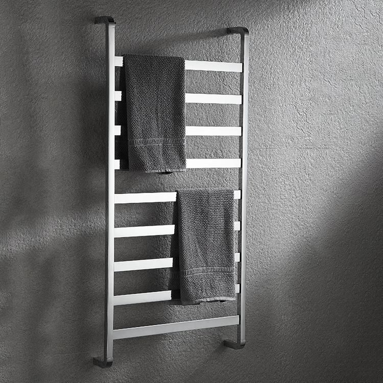 Kaiiy Wall Mounted Free Standing Electric Bath Towel Rack Bathroom Waterproof Stainless Steel Towel Rack