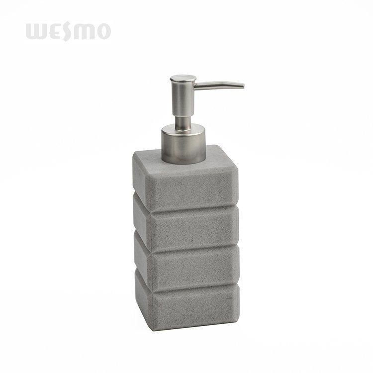 Sandstone Style Polyresin Soap Dispenser