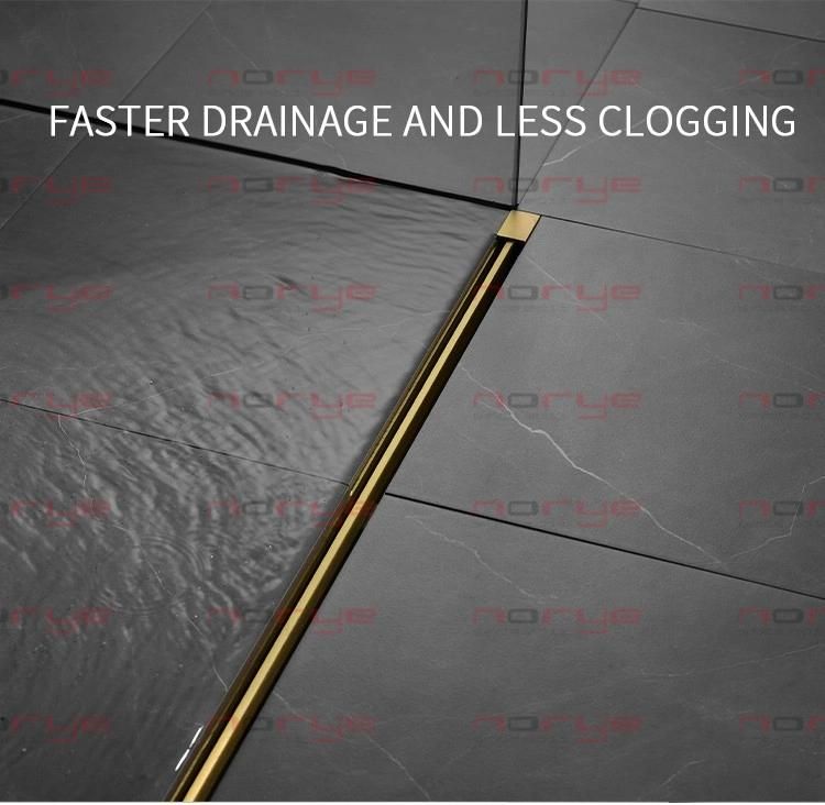 Hot Sales Commercial Stainless Steel Shower Floor Drain Gold for Bathroom