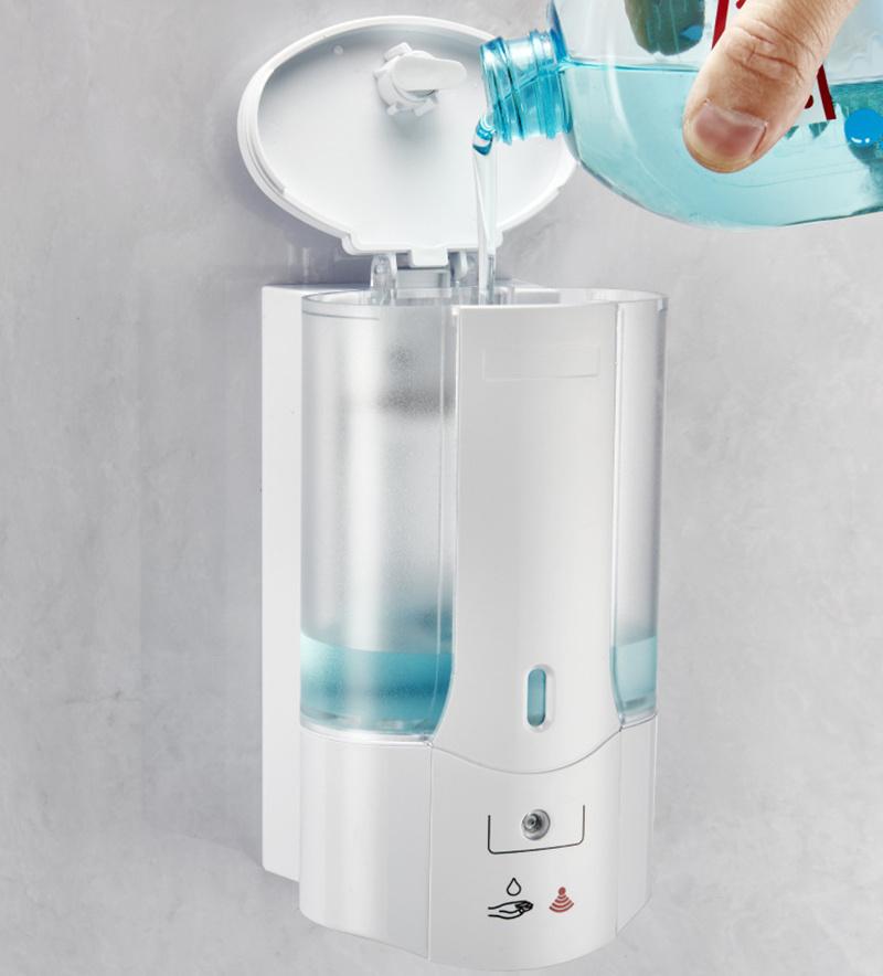 450ml Automatic Induction Sterilizer, Touchless Automatic Spray Hand Sanitizer Dispenser, Free Wall Mounted Motion Sensor Smart Alcohol Soap Dispenser