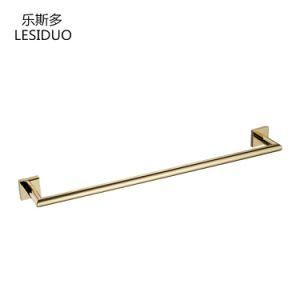 Bathroom Gold Plated Single Towel Bar