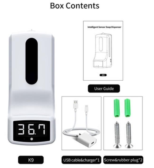 Automatic Hand Sanitizer Dispenser with Temperature Intelligent Temperature Measurement with Sanitizer Temperature Measurement Hand Sanitizer