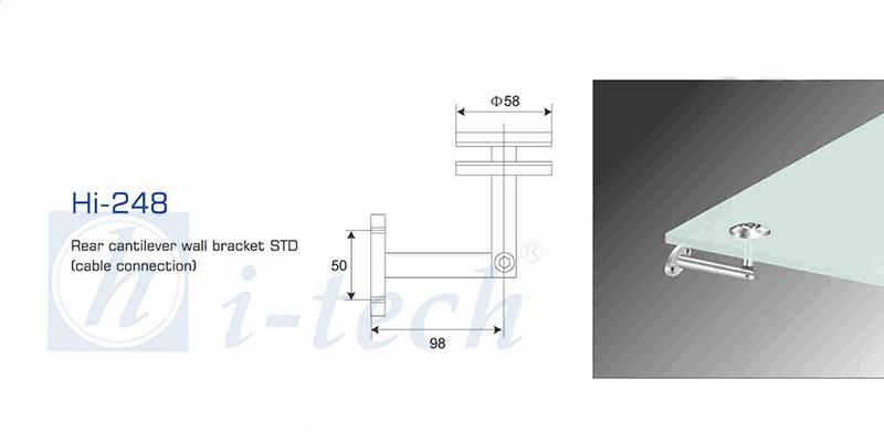 Hi-248 Glass Canopy for Doors and Windows/Awning Fittings