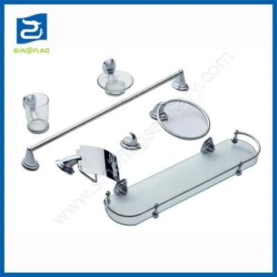Zinc Set Accessories Bath 5 Pieces Metal Bathroom Fitting