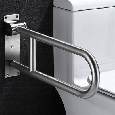 Stainless Toilet Safety Rails Disabled Flip-up Bathroom Grab Bar