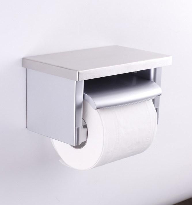 Durable Cheap Tissue Holder Toilet Paper Roll Holder Toilet Paper Holder Dispenser with Shelf