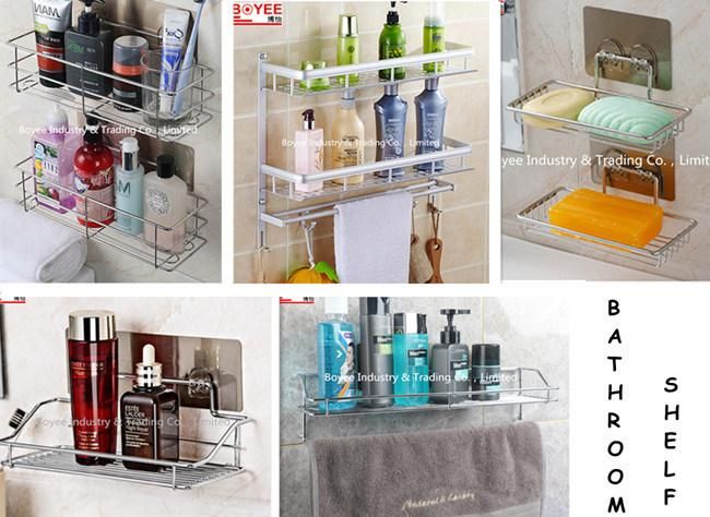 Hot Selling Space Aluminum 3 Layer Bathroom Corner Shelf