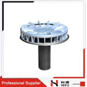New Design Sizing Flat Roof Commercial Metal Strainer Drainage Overflow Roof Drain with Cover