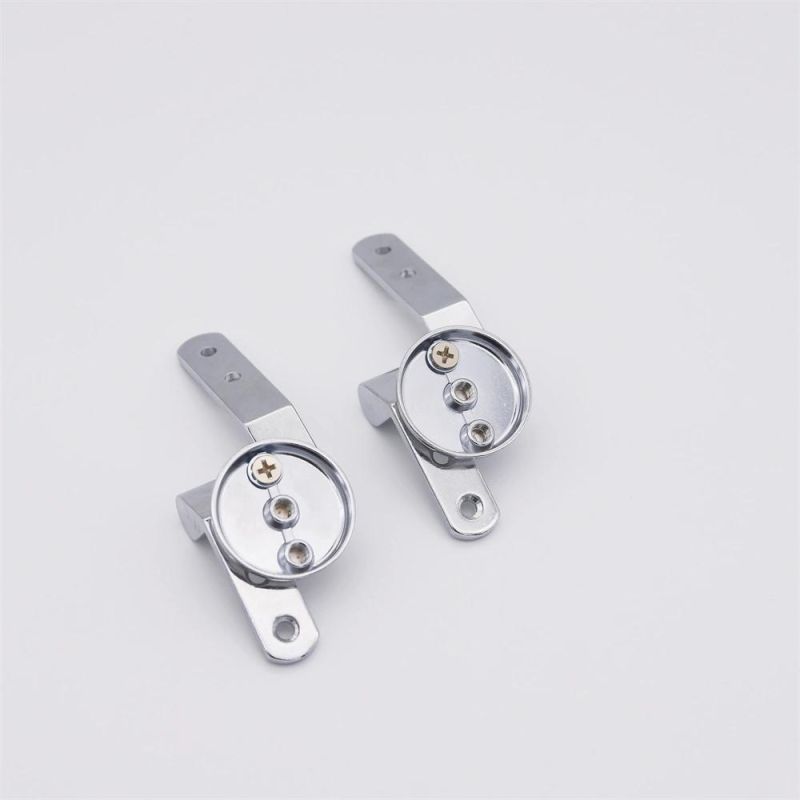 Zinc Alloy Bathroom Seat Toilet Lid Hinge with Screw Fittings Replacement Hinges Adjustable Toilet Seat Bolts Nuts