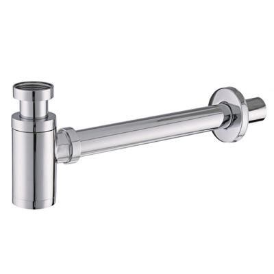 Brass Chromed Plated Basin Waste Sink Strainer Siphon Sifon Adjustable Bottle Trap T Trap Drain (ND005)