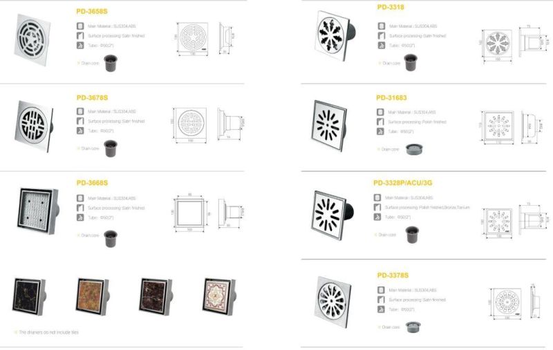 China Suppliers Wholesale Small Drainage Floor Drain