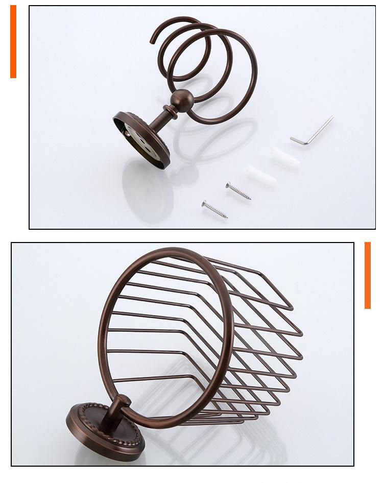 Oil Rubbed Bronze Metal Wall Mounted Whole Set Commercial Hotel Towel Rack