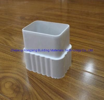 White Vinyl Drain System Roofing Water Gutterway K-Style 5.2 Inch PVC Rainwater Gutters
