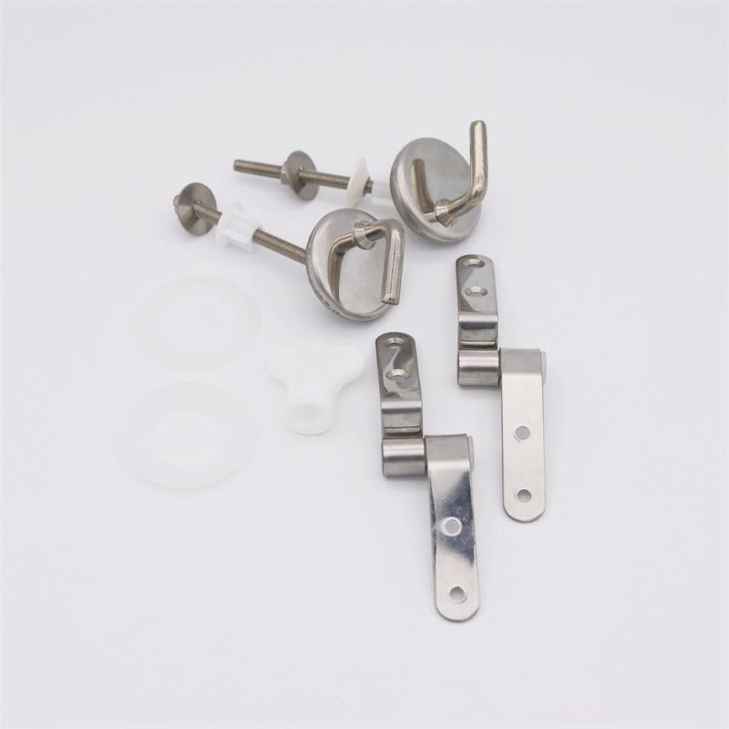 Factory Wholesale Suitable for Standard Toilet Seats Stainless Steel Toilet Seat Hinges