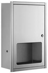 Big Sale Bathroom Accessories Stainless Steel Recessed Hand Dryer Dispenser