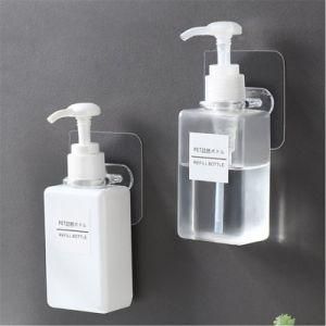 Waterproof Wall Hook Round Shower Gel Hand Sanitizer Bottle Holder Clamp